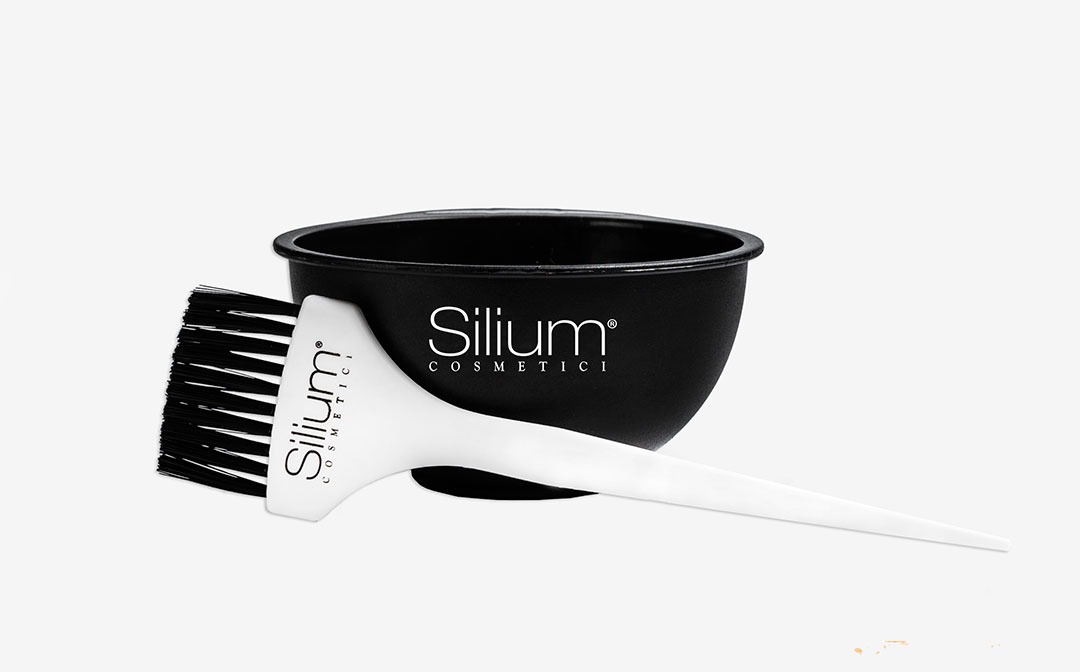 Ciotola con pennello per tinta capelli - Silium Cosmetici